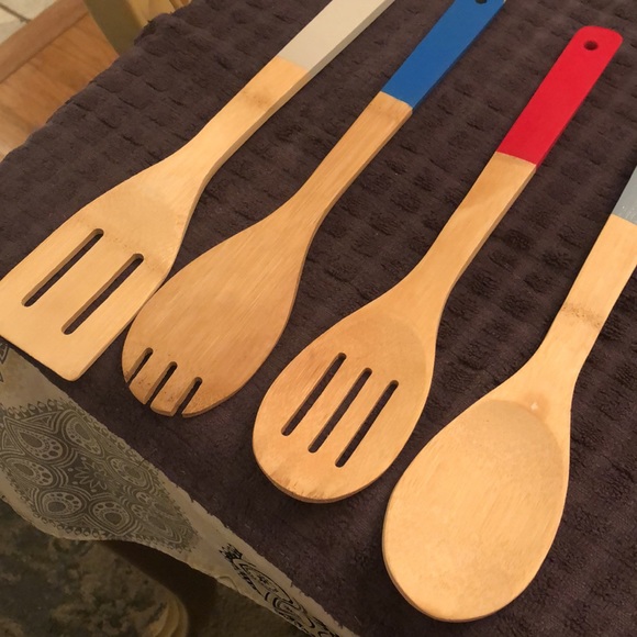 Colorful Bamboo Kitchen Utensil Set - Picture 6 of 7